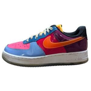 Nike Air Force 1 Low Patent Leather Multicolor Pink Blue Red Orange Sneakers 7